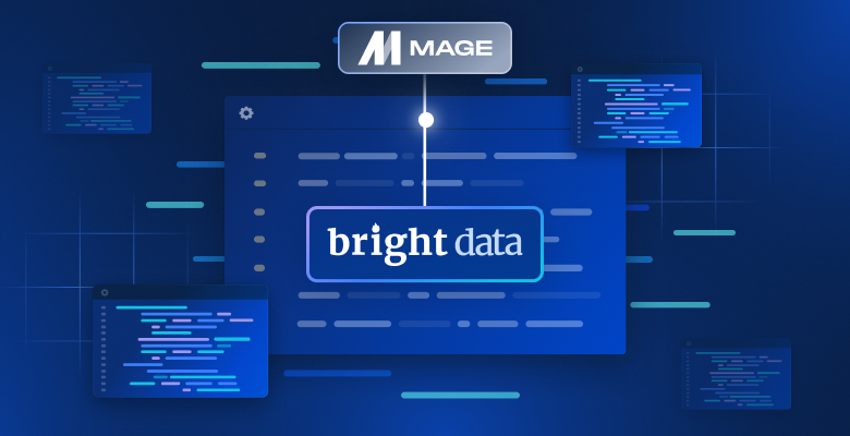 Mage AI 与 Bright Data 博客配图