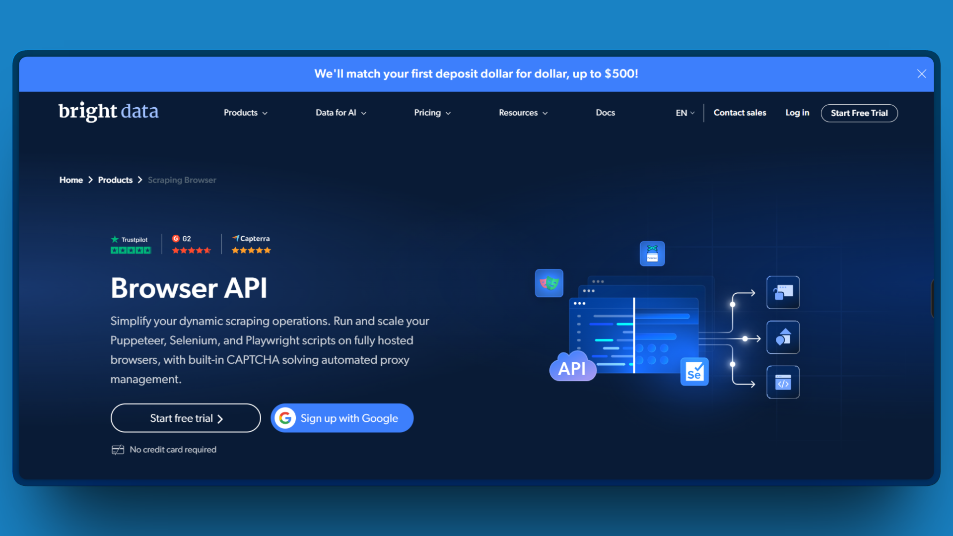 BrowserAPI-landing-page