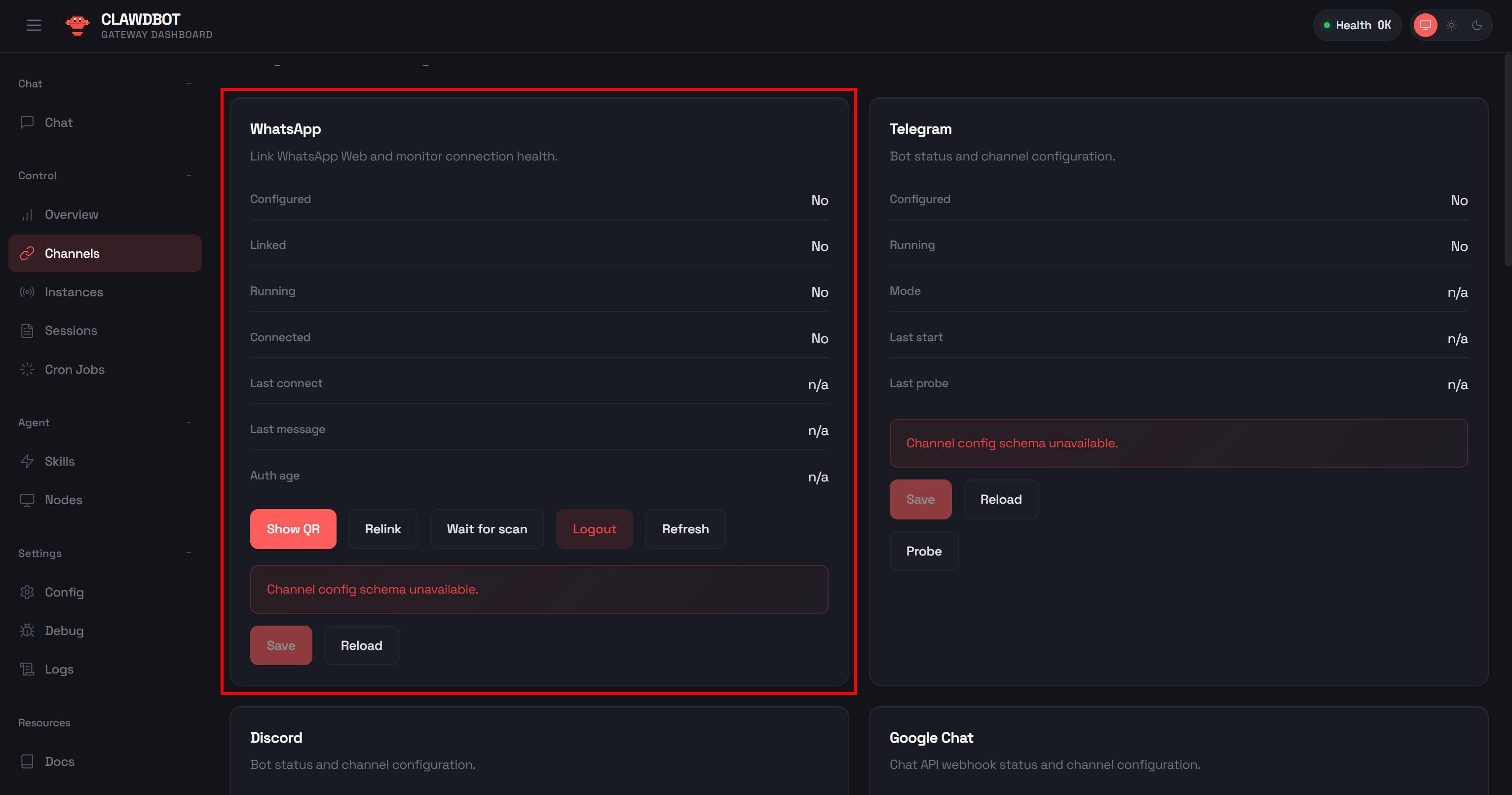 设置 WhatsApp 连接