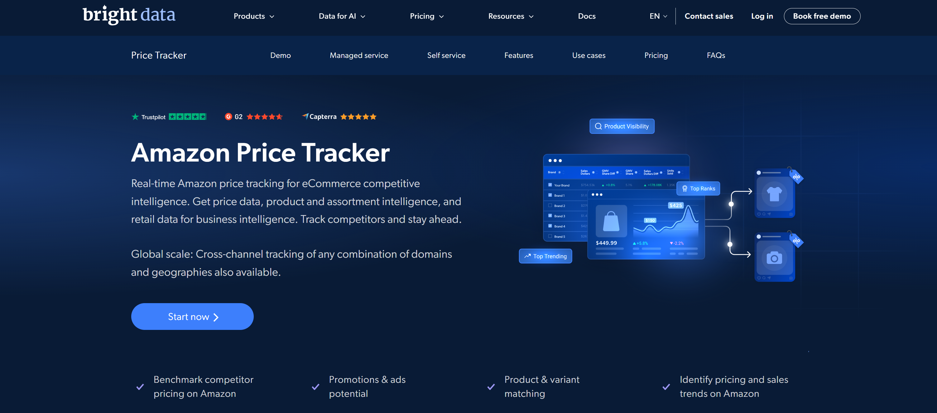 Bright Data 的价格追踪器