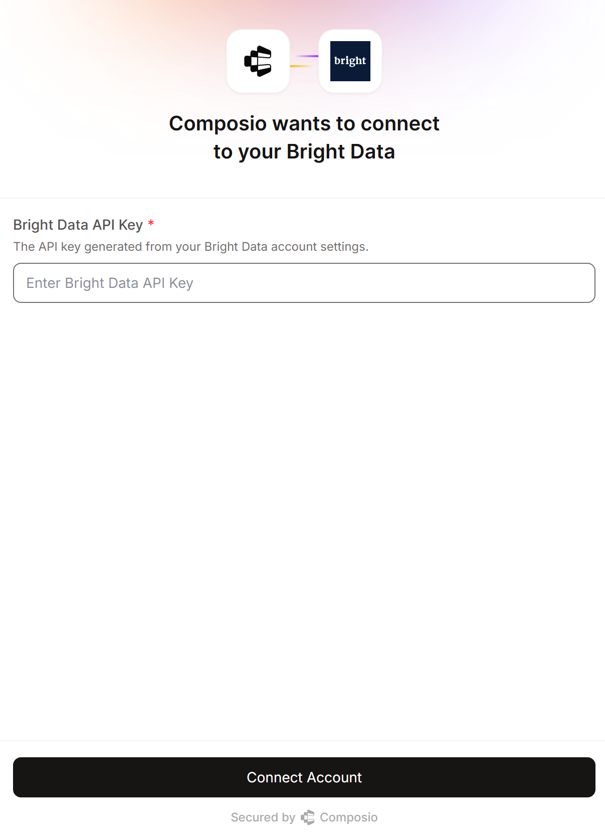 认证连接你的 Bright Data 账号
