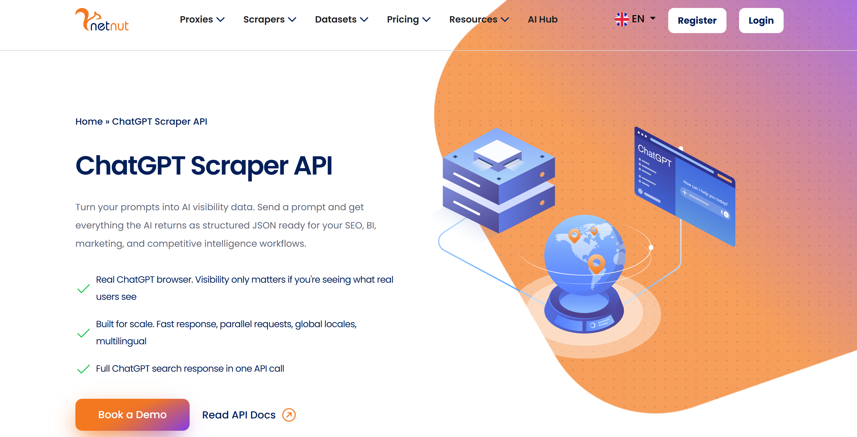 NetNut’s ChatGPT Scraper API