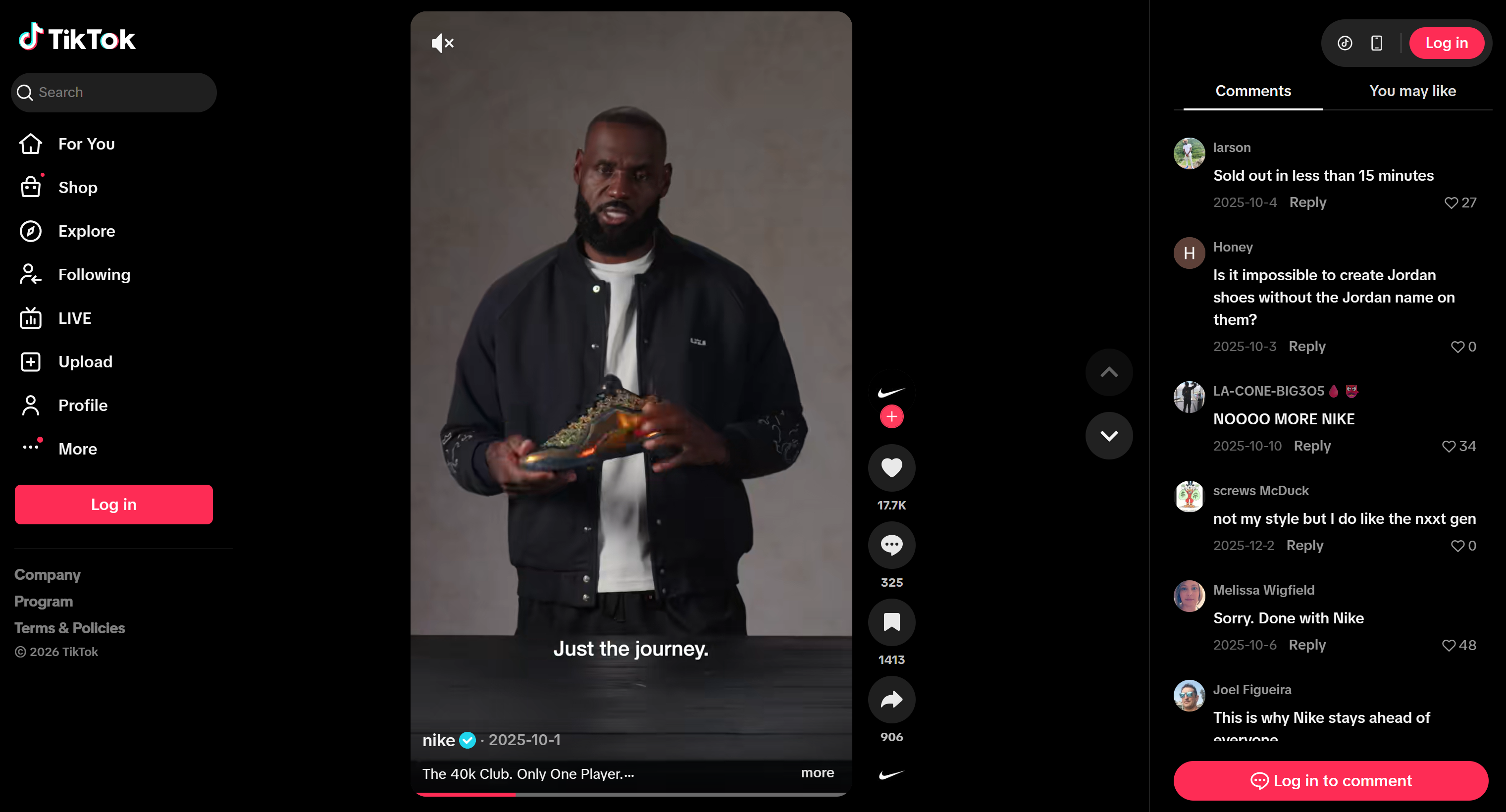 用于情感分析的 TikTok 源视频之一