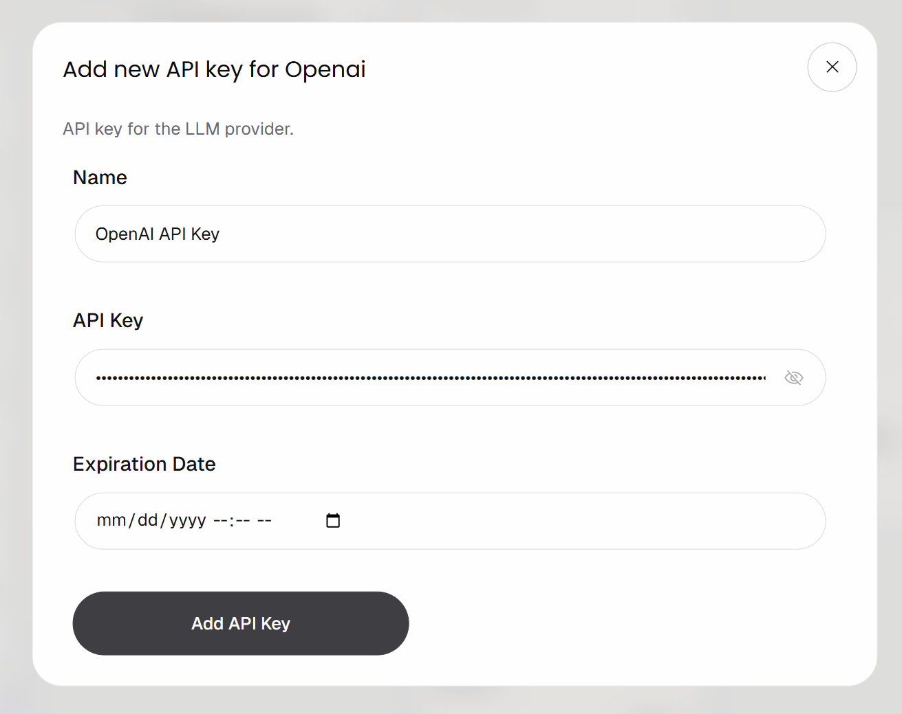 配置你的 OpenAI API key