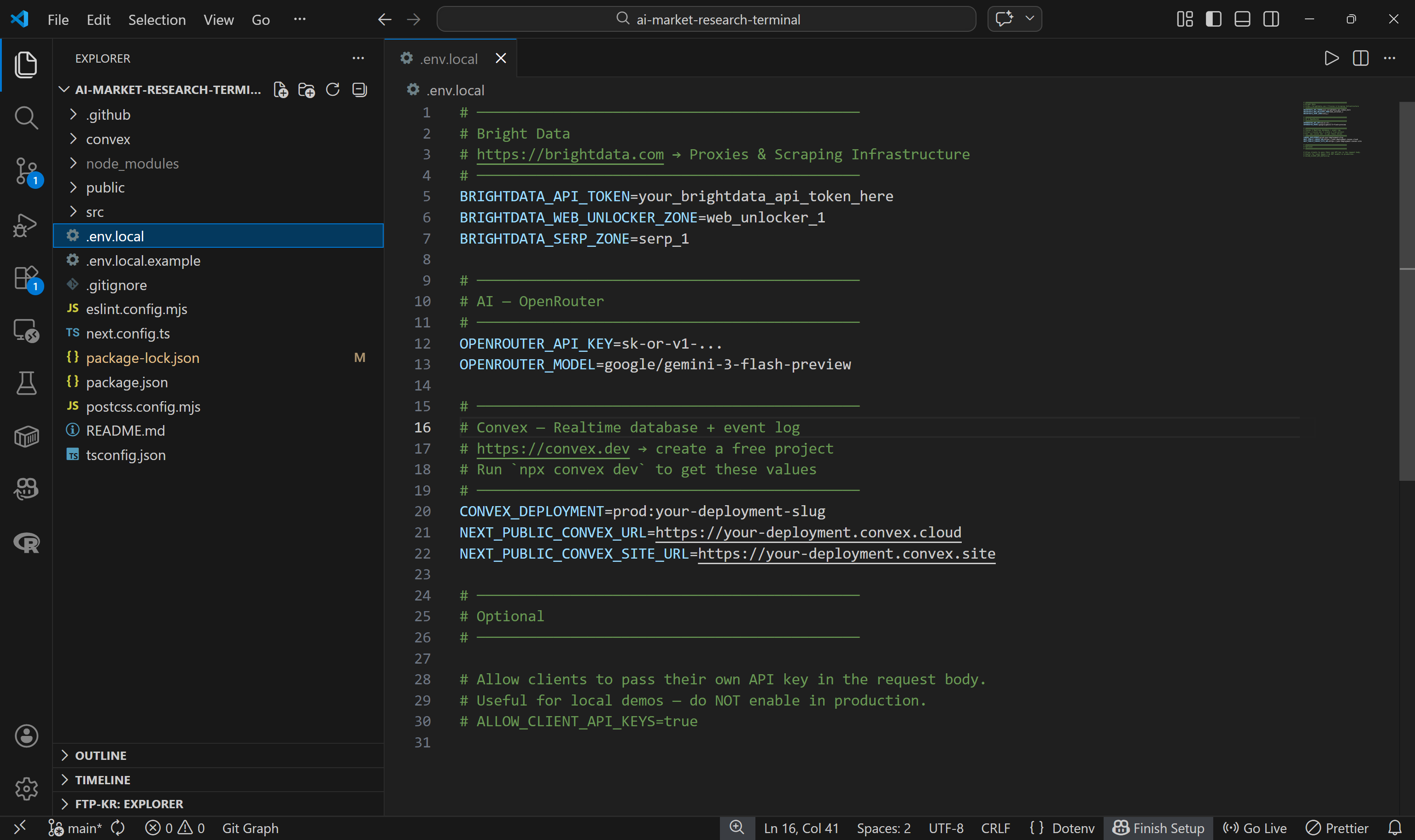 创建 .env.local 文件