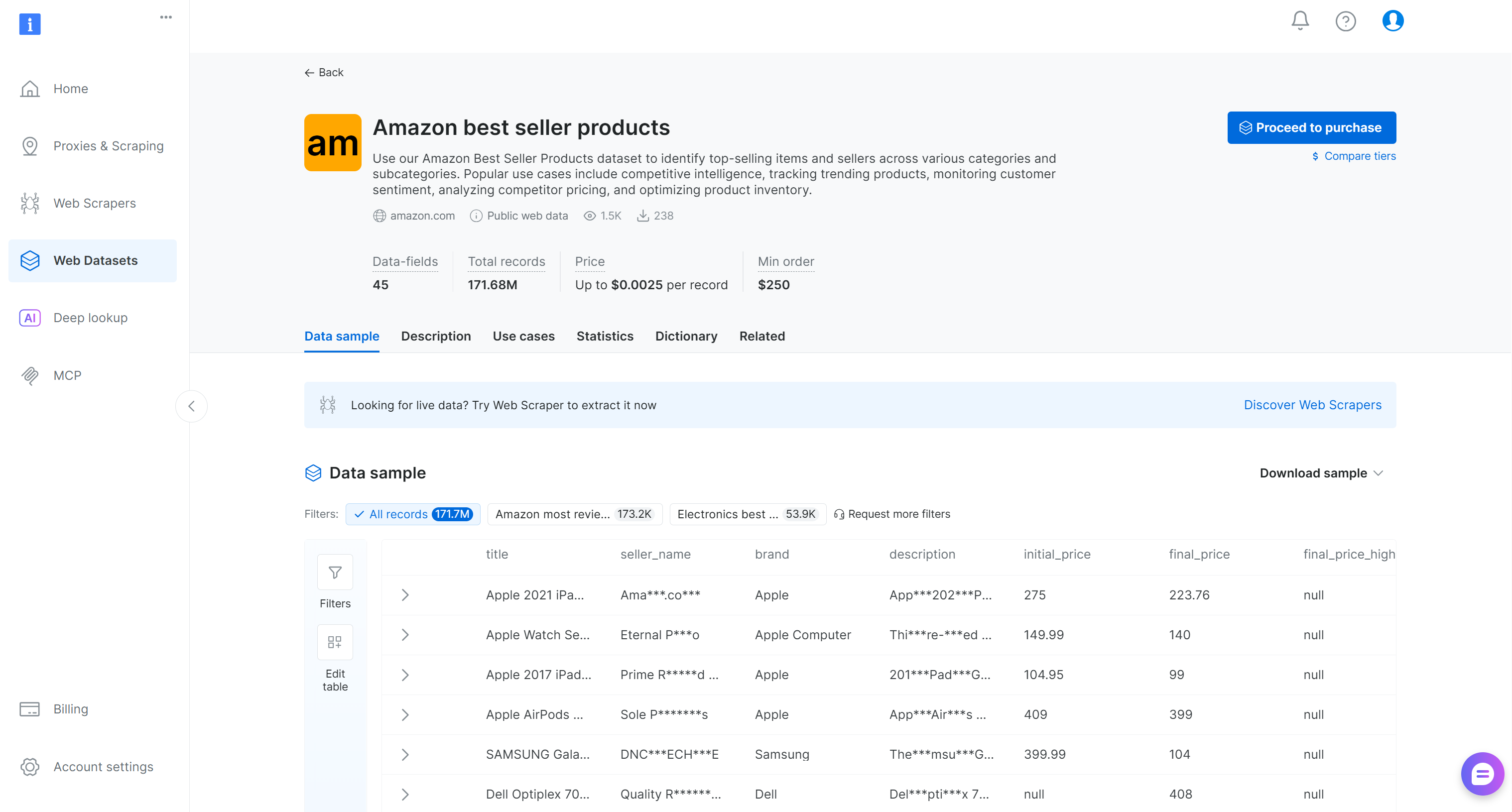 “Amazon best seller products”页面