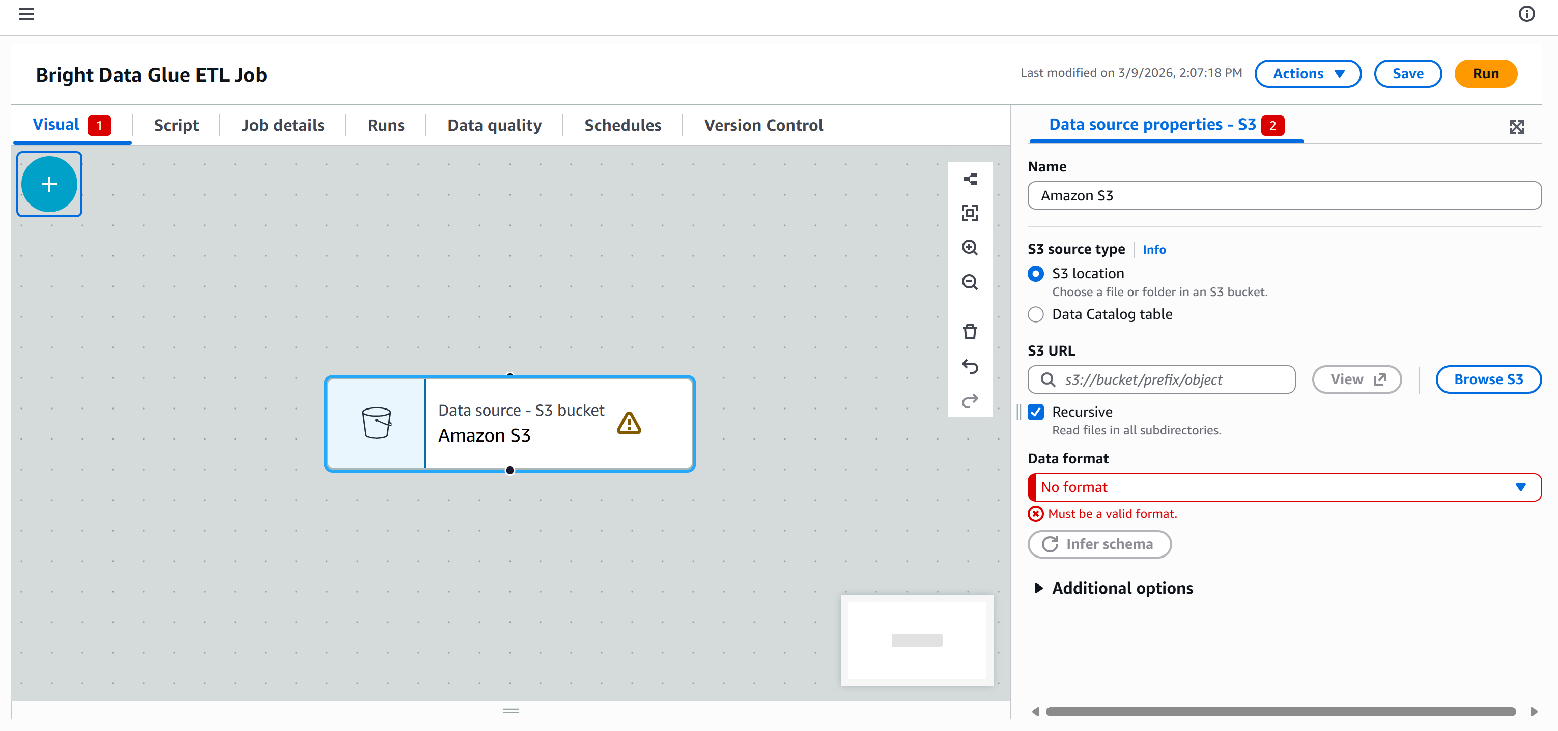 配置 “Amazon S3” 节点