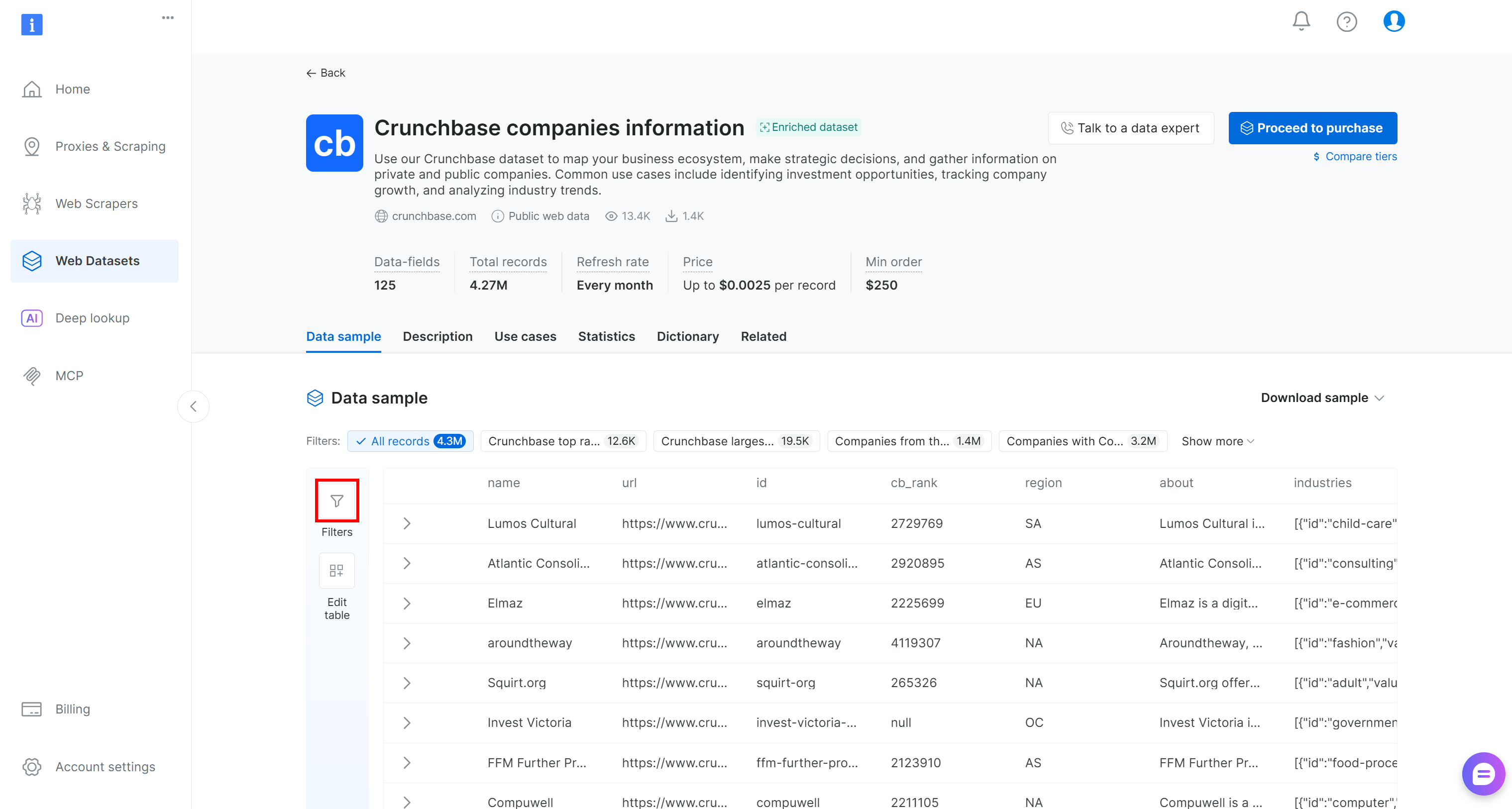点击“Filters”按钮