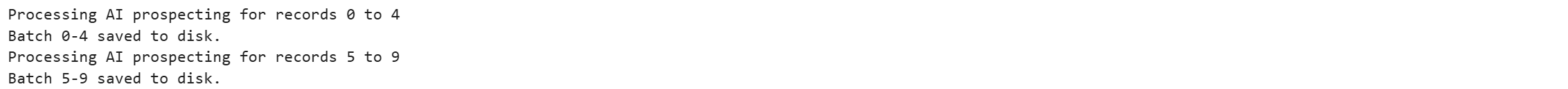 模型打印的消息