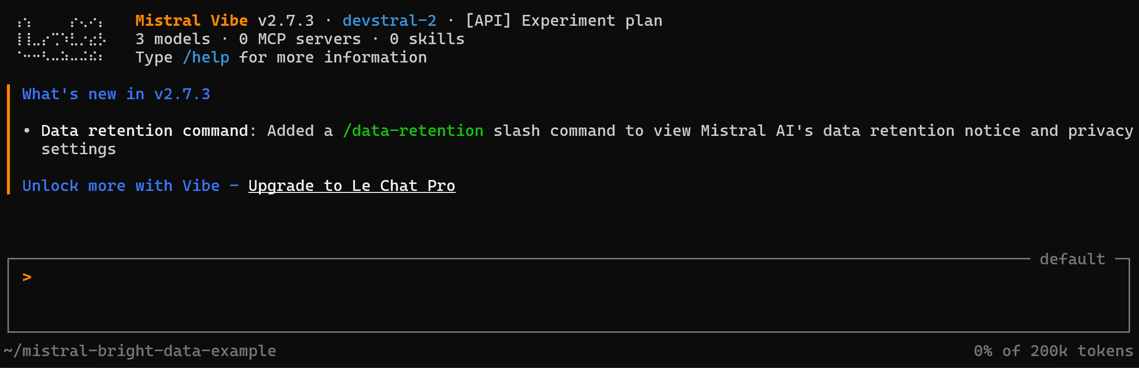 Mistral Vibe 终端 UI