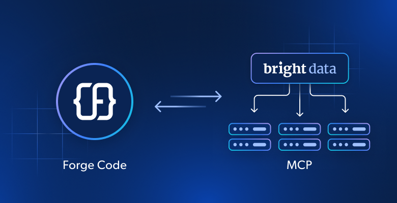 搭配 Bright Data Web MCP 的 Forge Code