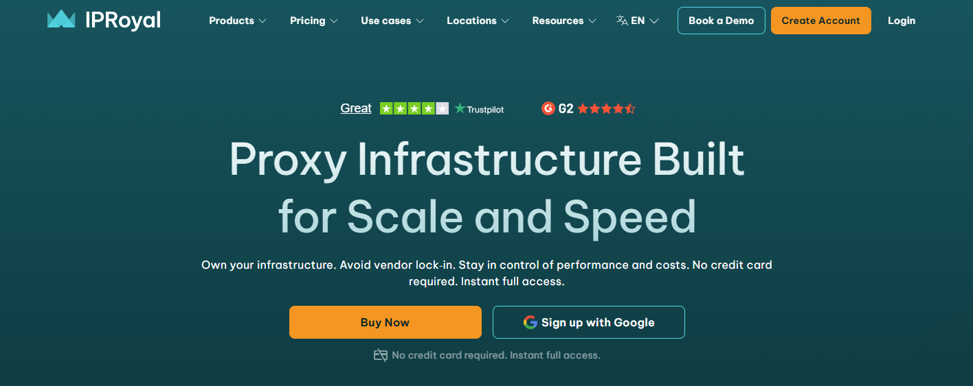 IPRoyal homepage