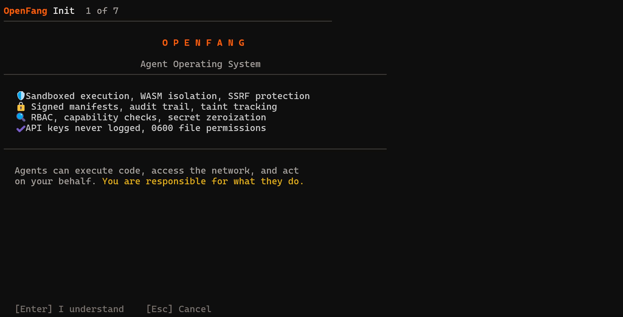 OpenFang 初始化向导