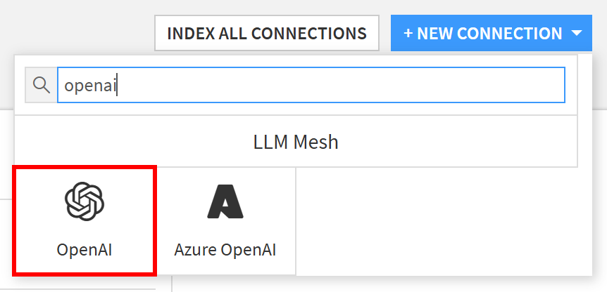 选择 “OpenAI” 选项