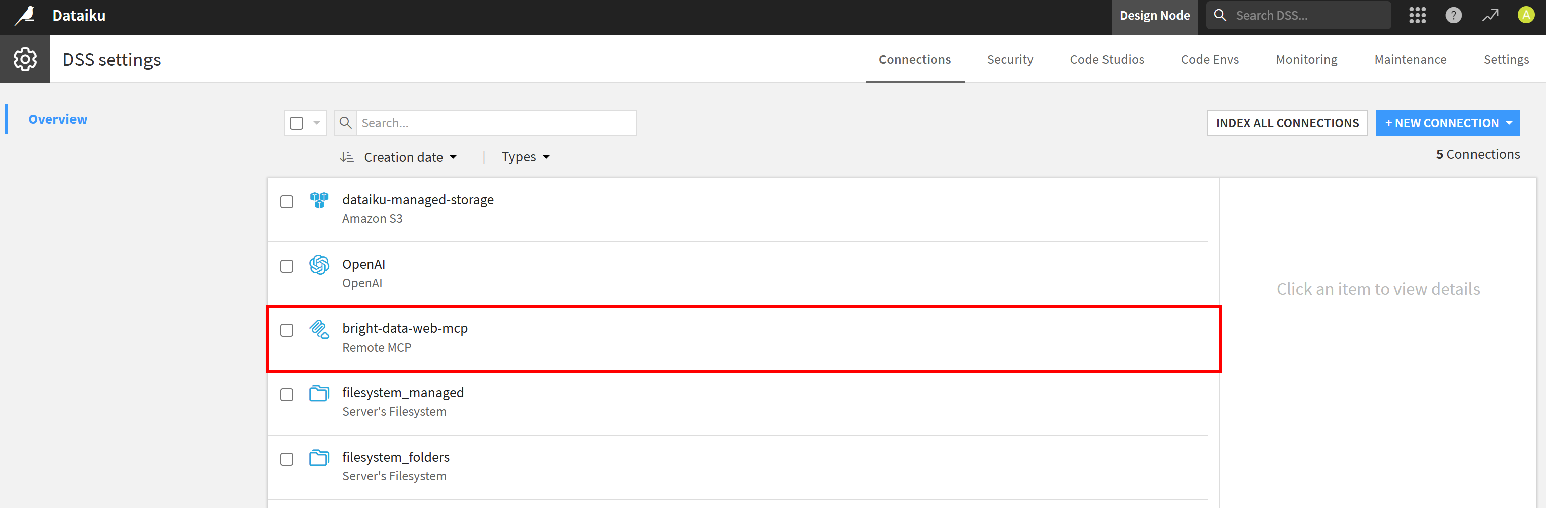 注意 “bright-data-web-mcp” 连接