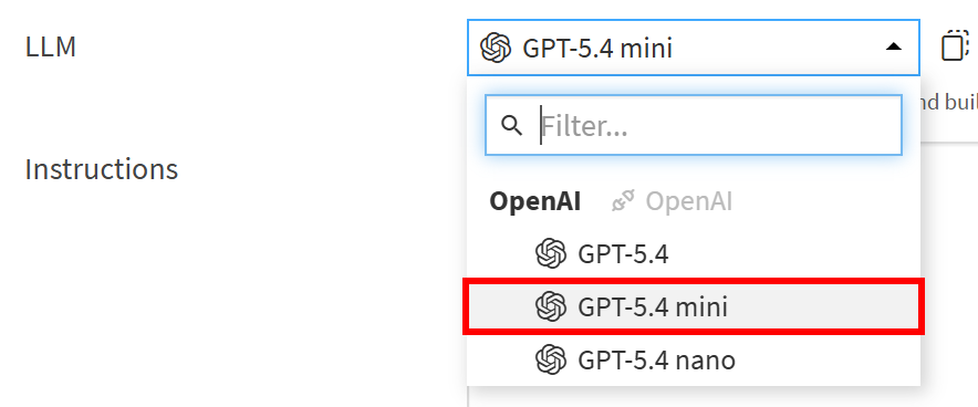 配置 “GPT-5.4 mini” 模型