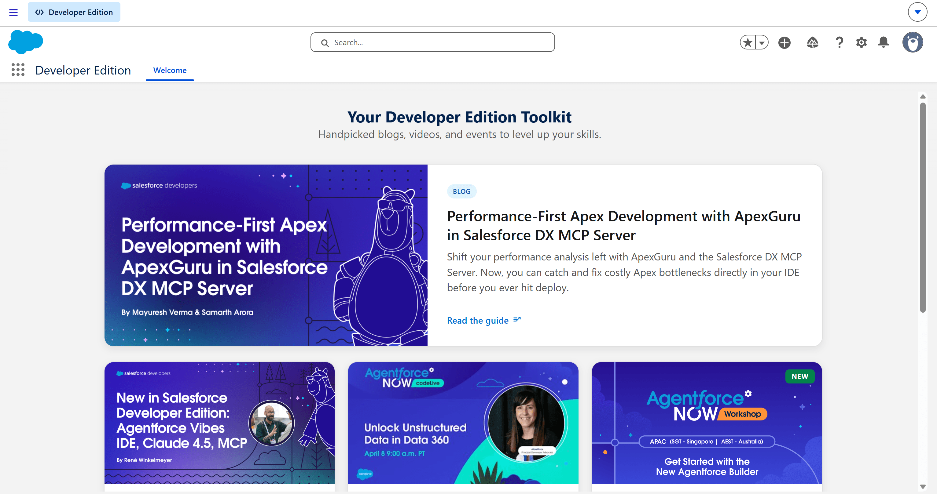 Salesforce Developer 门户