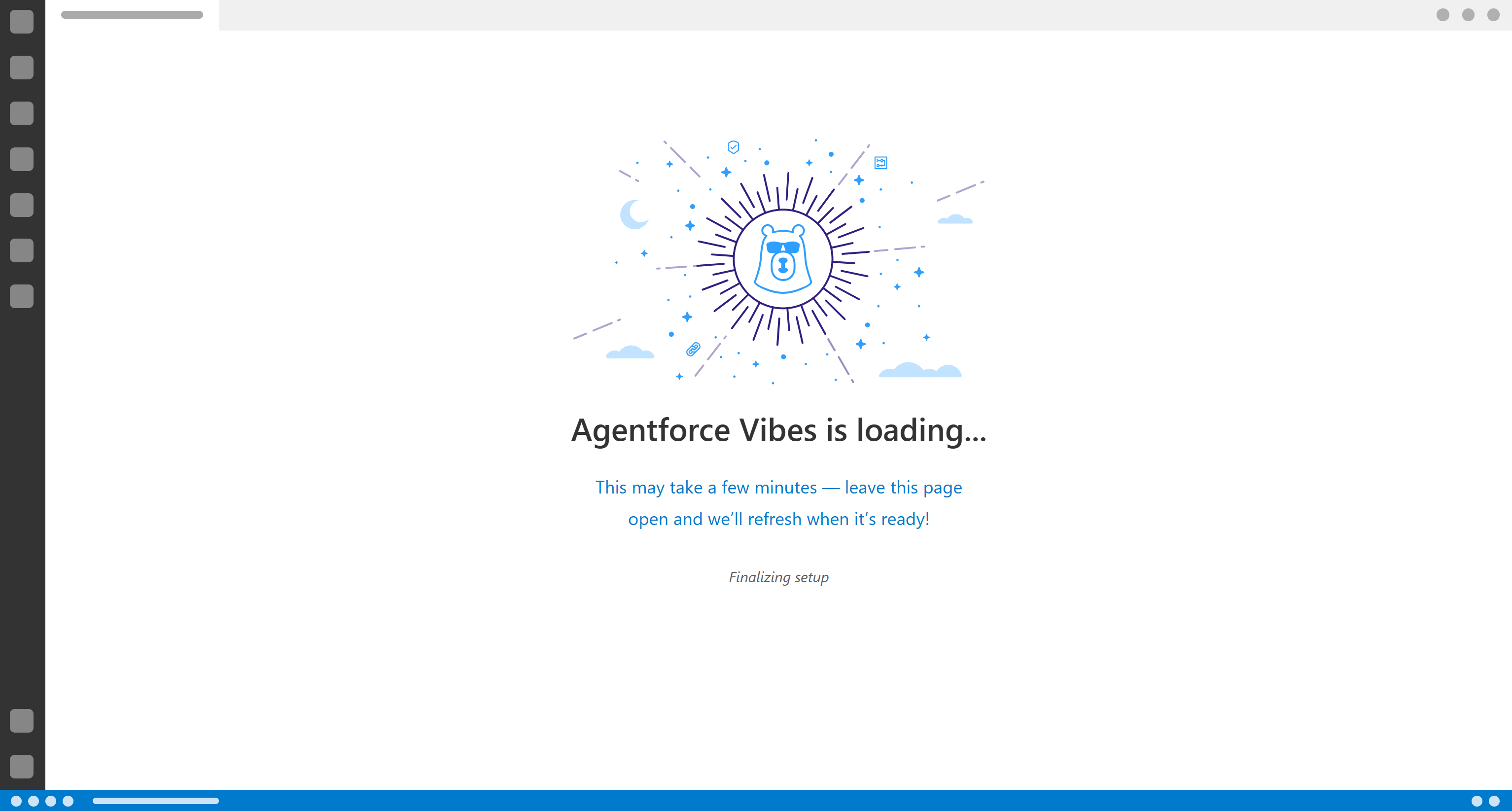 等待 Agentforce Vibes 加载