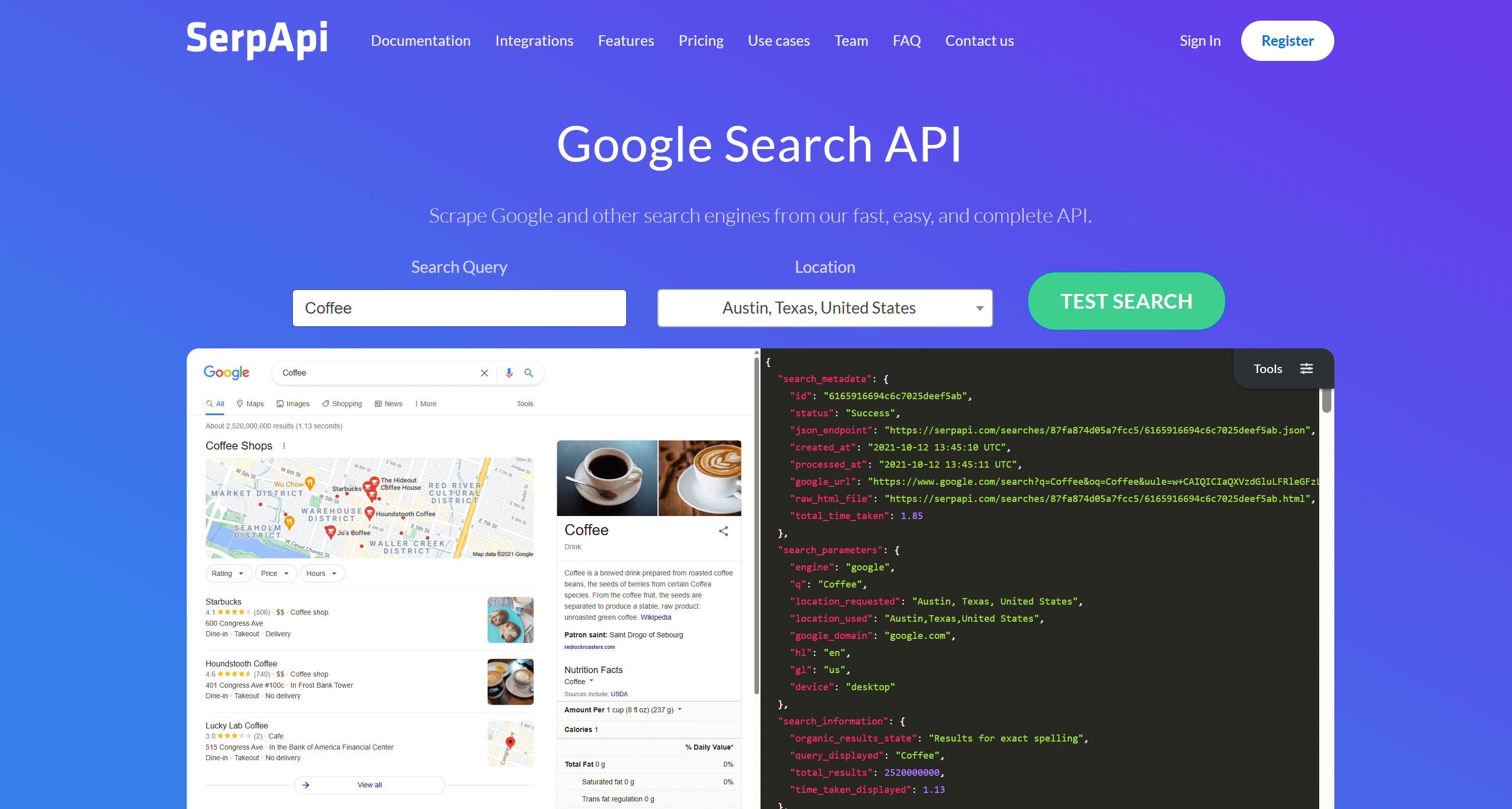 SerpApi 的 Google Search API