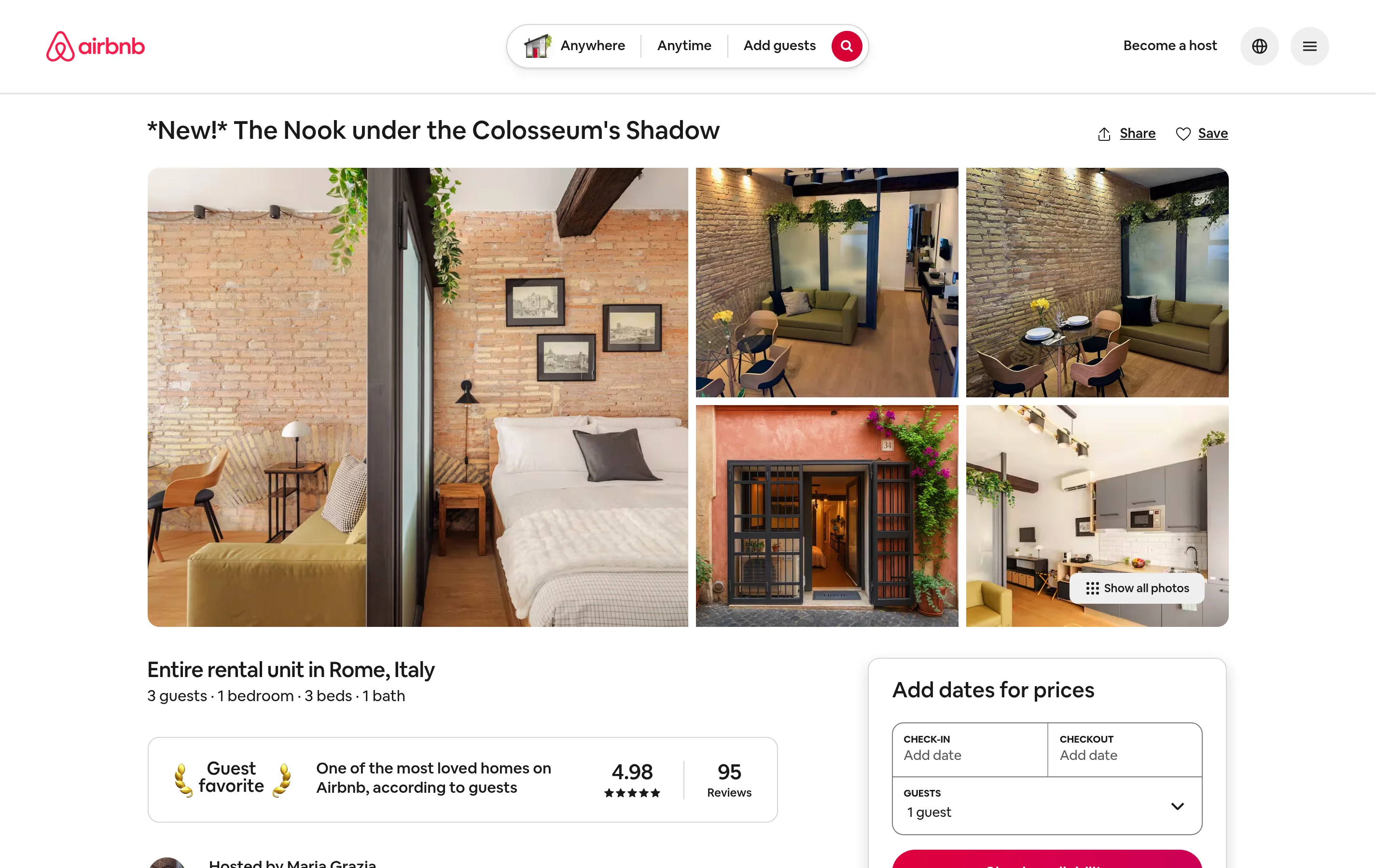 本示例中收集的 Airbnb 房源