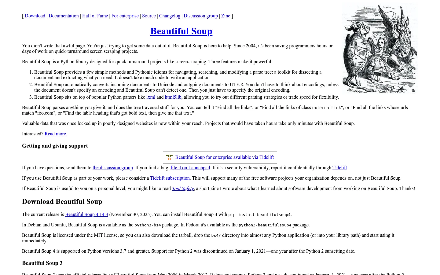 BeautifulSoup + Requests 首页
