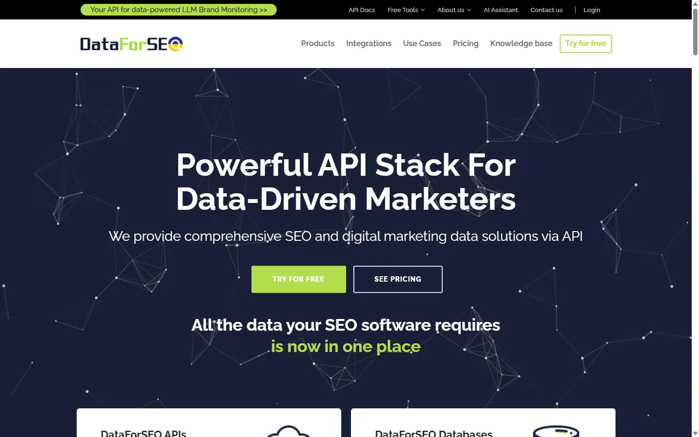 DataForSEO 主页