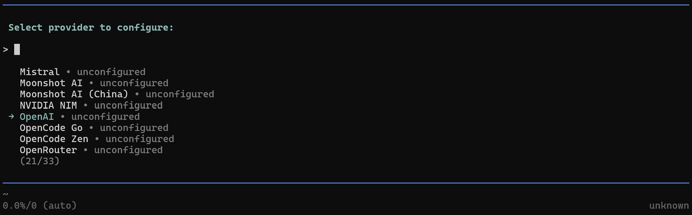 选择“OpenAI”选项