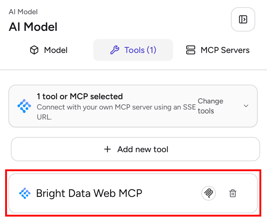 注意 Bright Data Web MCP 连接