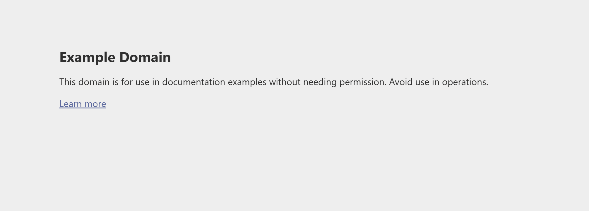 example.com 页面