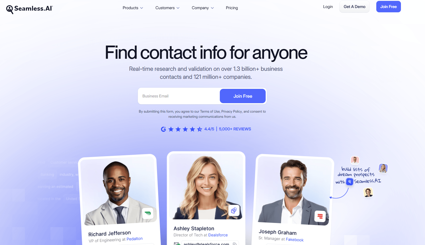 Seamless.AI 主页