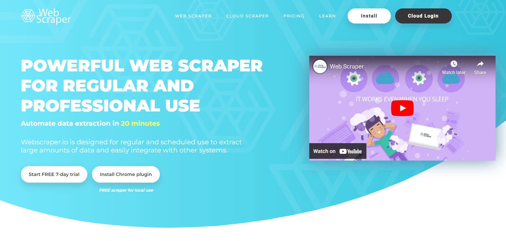 webscraper.io 网站主页