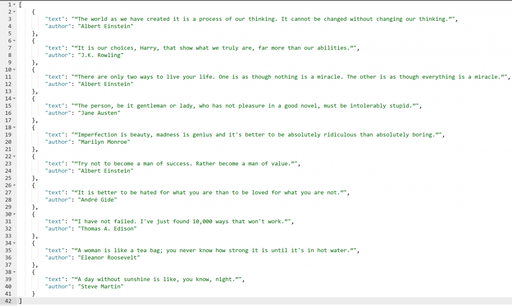 quotes.json 输出文件