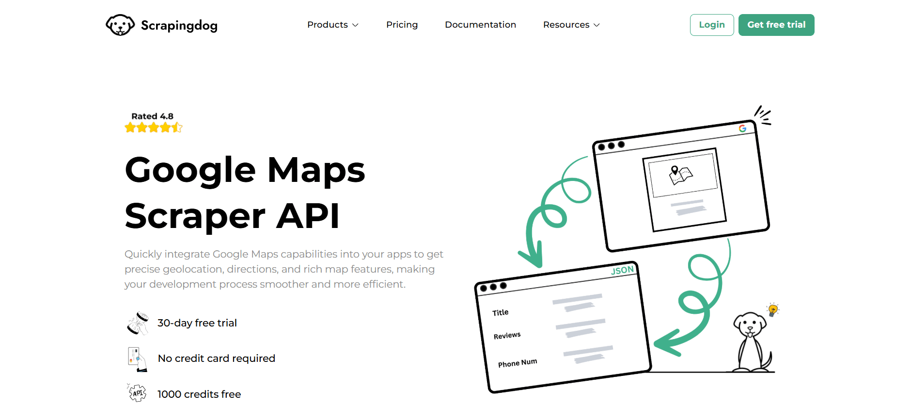 Scrapingdog 的 Google Maps 爬虫工具 API