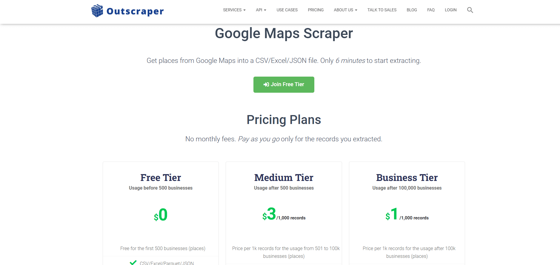 Outscraper 的 Google Maps 爬虫工具