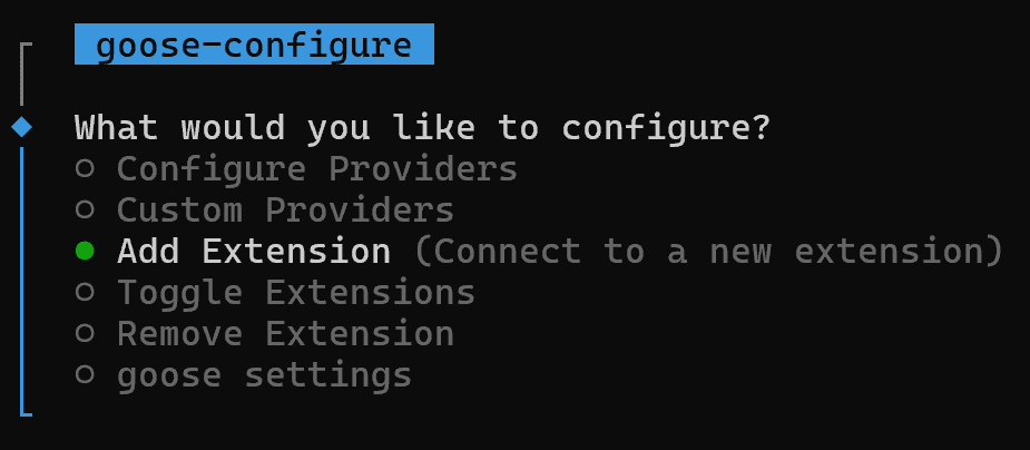 选择“Add Extension”选项