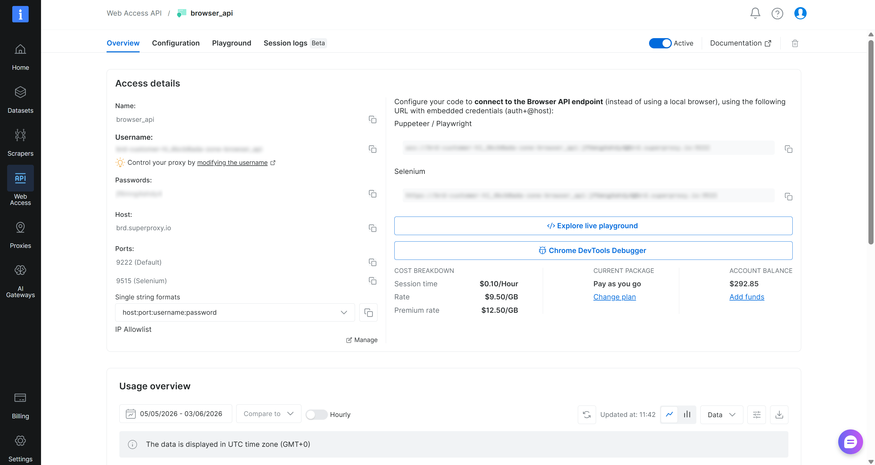 Browser API 详情页面