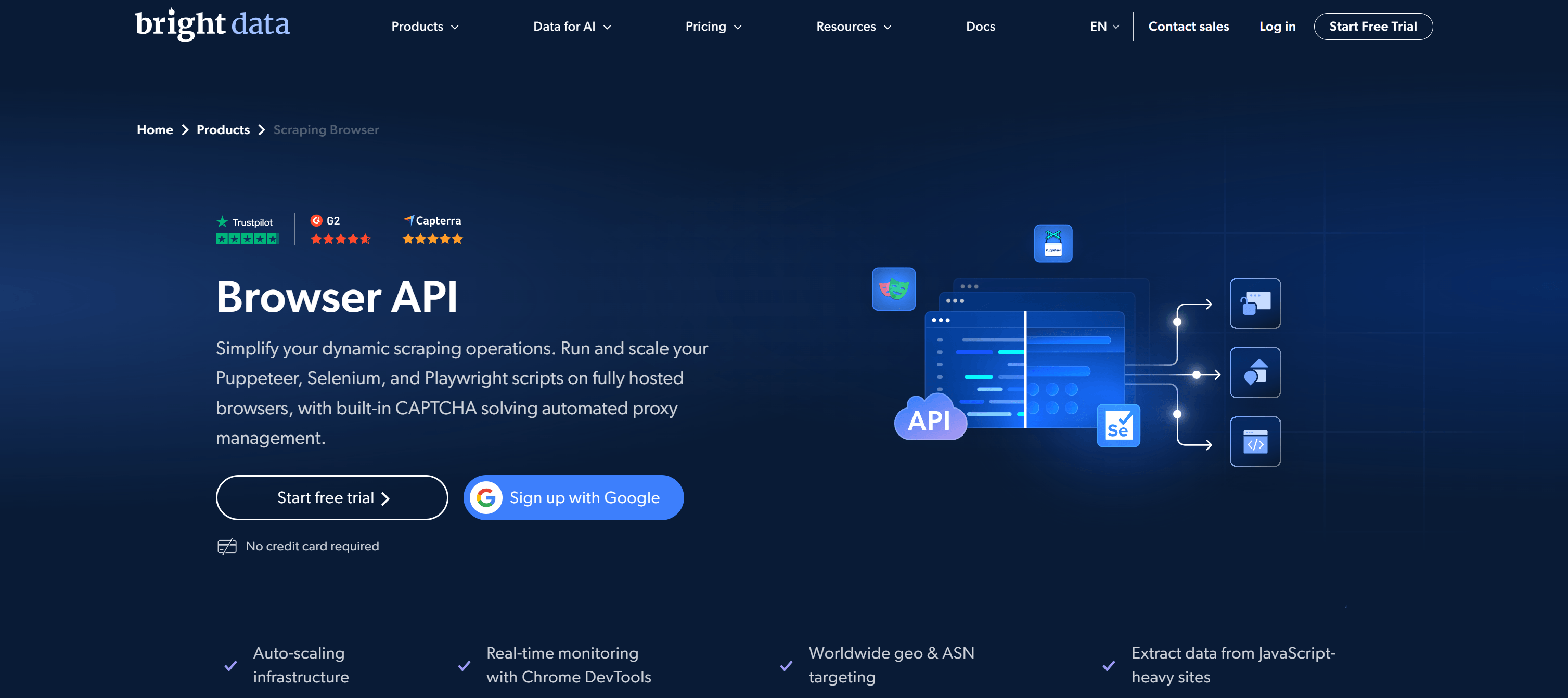 Bright Data 的 Browser API