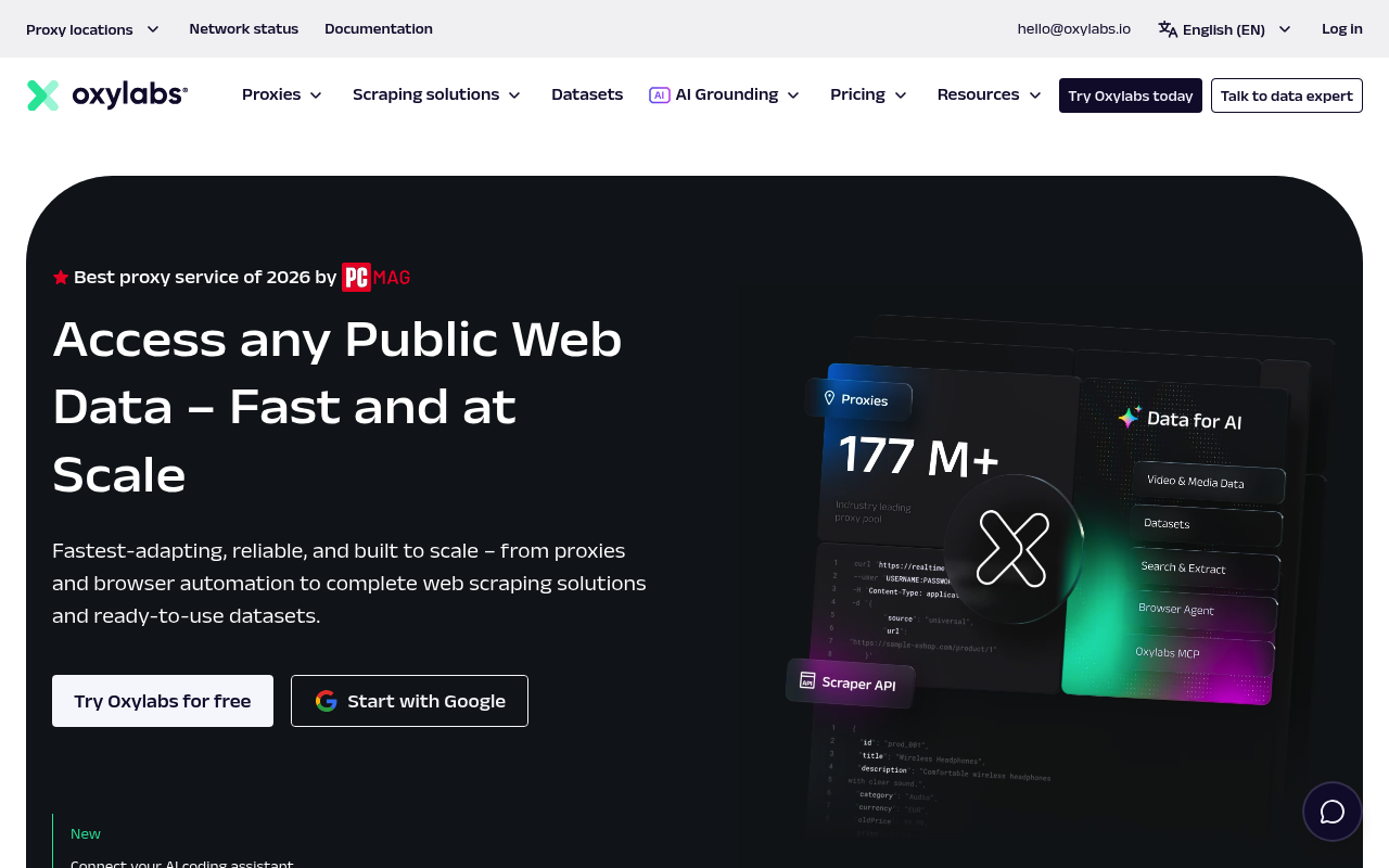 Oxylabs 住宅代理