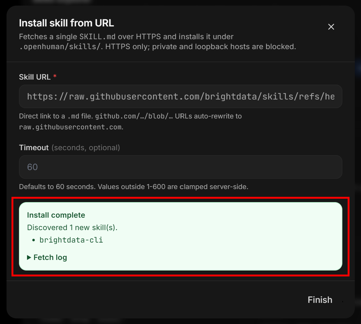 “brightdata-cli”技能已安装